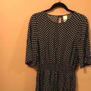 H&M Black and White Dress